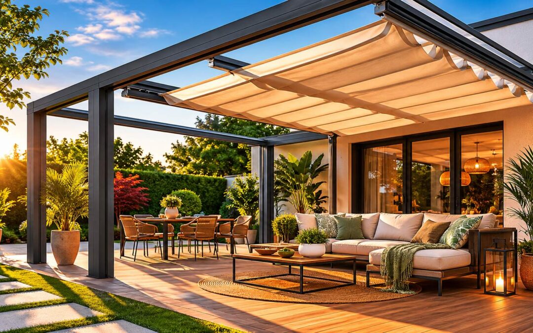 Toile en PVC pour pergolas rétractables : Flexibilité et confort d’utilisation